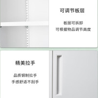 戴劲 更衣柜400mm宽铁皮柜储物柜钢制单人窄收纳柜鞋柜员工柜 四门