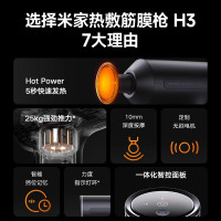 [重磅新品]小米米家热敷筋膜枪H3热敷枪专业健身电动按摩枪