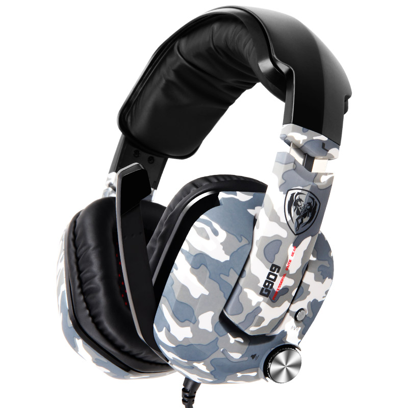 硕美科(SOMIC) G909迷彩版 混色7.1声效游戏耳机 头戴式电脑耳麦