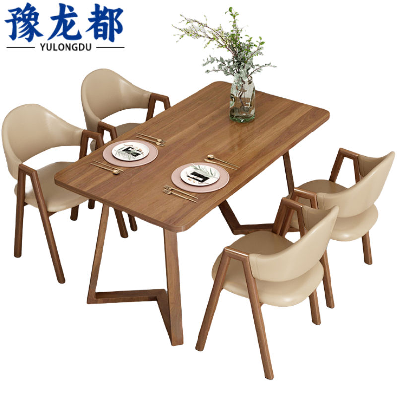 豫龙都餐桌木质套高清大图