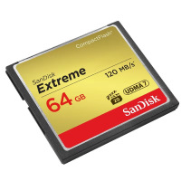 闪迪(SanDisk)64GB CF(CompactFlash)存储卡 读速120MB/s UDMA7 至尊版
