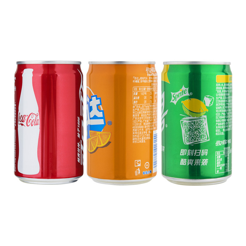 可口可乐 Coca-cola 可乐*12+雪碧*6+芬达*6 迷你罐 混合定制包装 200ml*12*2罐 可口可乐公司
