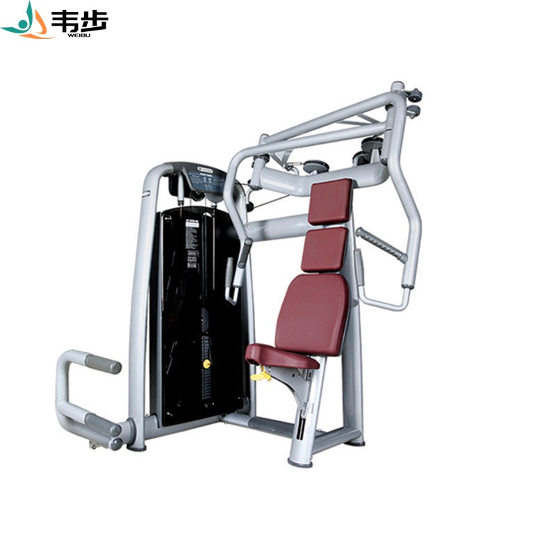 韦步wellBu6005商用坐姿式双向推胸手臂前推胸部肌肉训练健身房器械高清大图
