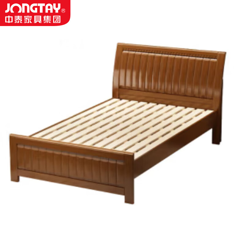中泰(jongtay)1.35米实木床简约宿舍接待床 J-CDZ99