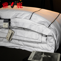 雅鹿家纺 简约40支全棉加厚被芯被子 春夏秋冬被床上用品纯棉单人双人冬季被子保暖棉被简约盖被