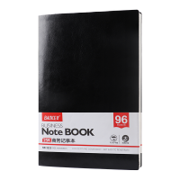 宝克（BAOKE）商务笔记本子25K记事本96页 NB3225 1本 黑色