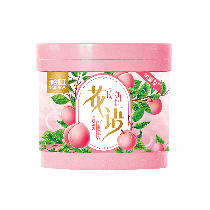 彩虹固体清香剂-元气白桃5盒装