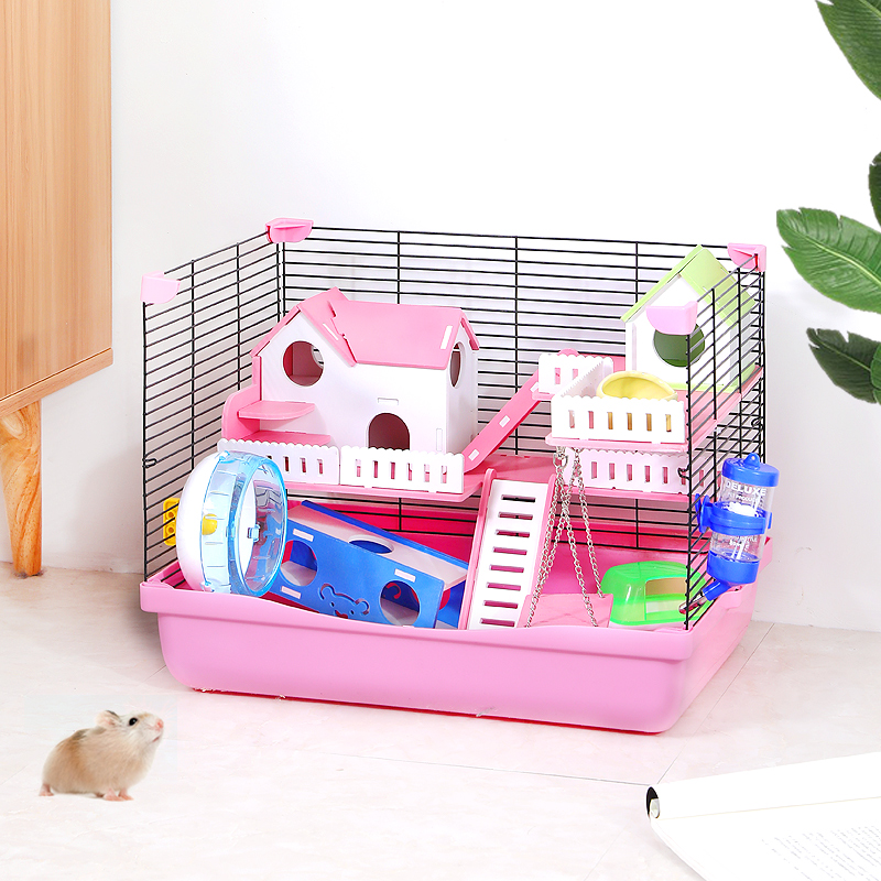 仓鼠笼子仓鼠笼用品47基础笼金丝熊窝别墅仓鼠用品单双层套餐高清大图