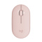 罗技 (Logitech) Pebble鹅卵石轻薄型无线蓝牙静音鼠标光电蓝牙台式机笔记本电脑家用商务办公苹果MAC 粉色
