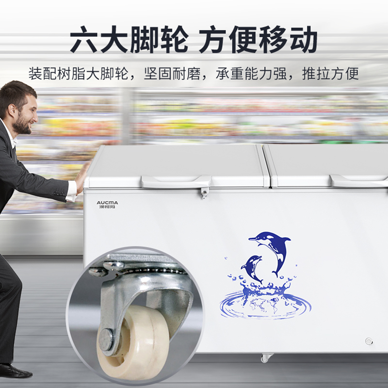 澳柯玛(AUCMA) 535升家用商用冷柜冰柜大容量升级合金内胆 大冷冻力 BC/BD-535NE