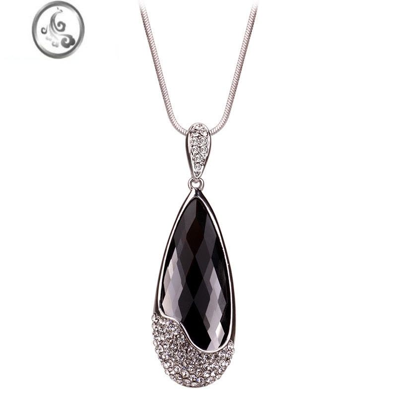 JiMi2023年新款潮毛衣链秋冬款百搭简约长款大水滴项链女挂件衣服配饰图片