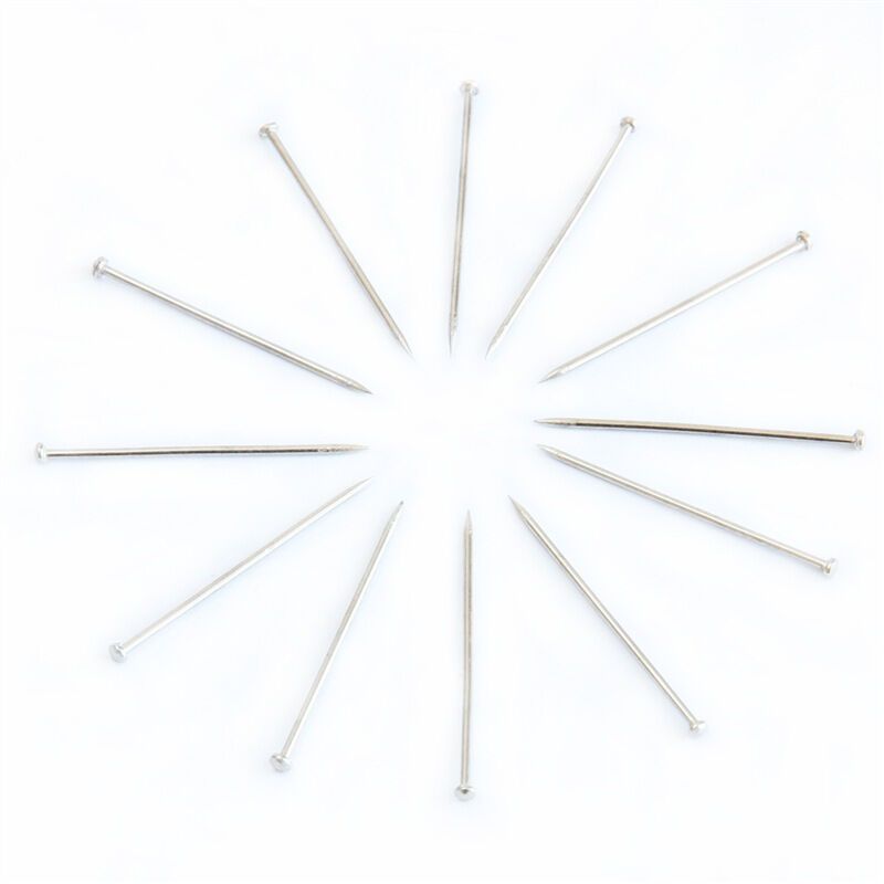得力(deli)0039 3#大头针100g/筒5筒装直别针 金属固定针镀镍大头钉子摁钉图丁工字钉圆头小图钉 办公用品