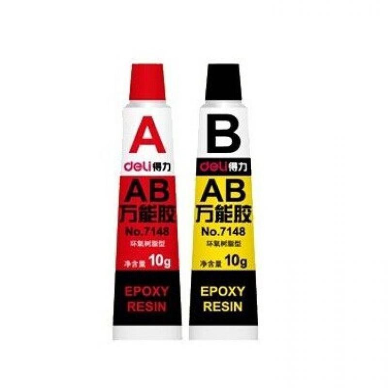 得力7148-AB塑料金属玻璃陶瓷 强力胶20g(卡)