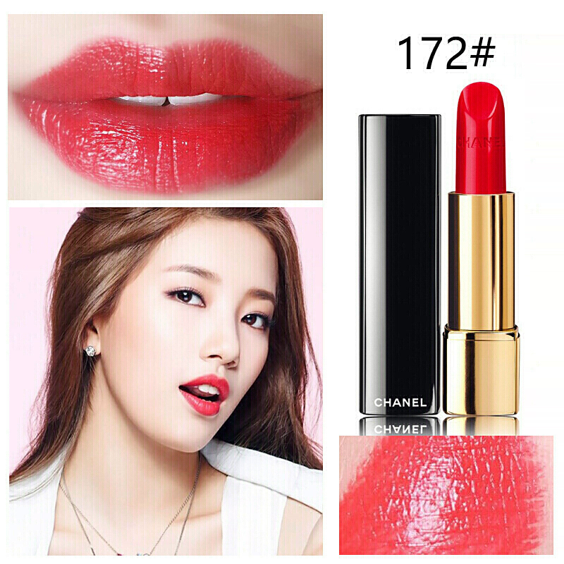chanel香奈儿口红炫亮魅力唇膏丝绒系列172rougerebelle哑光不易脱色