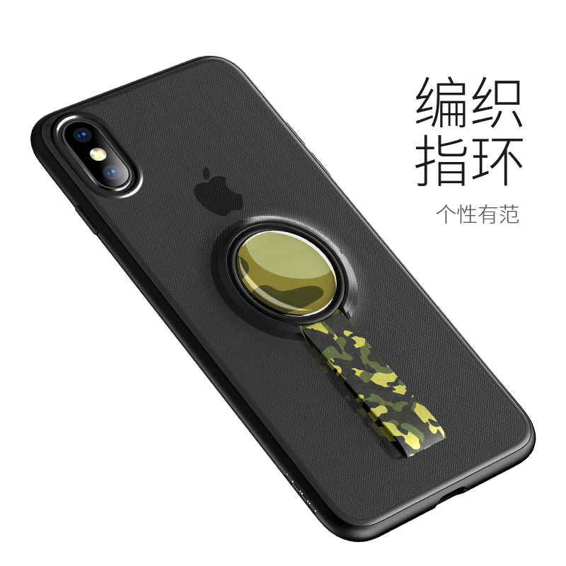 洛克(ROCK)iPhone X/XS 魔卡Pro保护壳 轻薄散热支架款手机保护壳 iPhone X 透黑