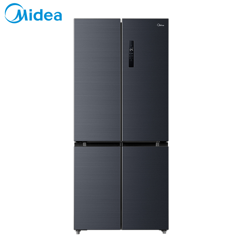 美的(Midea)BCD-511WTPZM莫兰迪灰微晶一周鲜 一级能效 智能操控 风冷无霜 十字门电冰箱