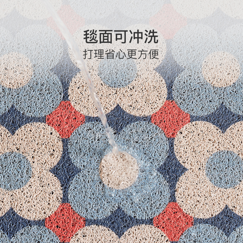 网易严选防滑地垫卧室进门家用客厅可裁剪diy丝圈大面积地垫