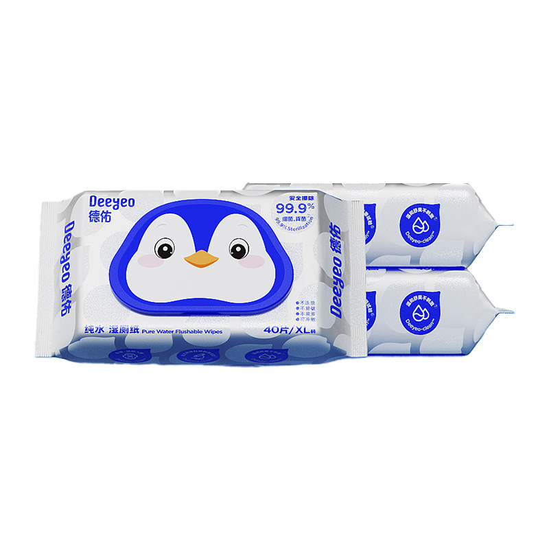 德佑湿厕纸40片*3包纯水贤草版2007DYWP074(包装随机)
