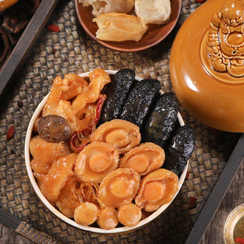 首鲜码头环球臻品海鲜礼盒大礼包国产海鲜内含海参鲍鱼8种约3050g图片