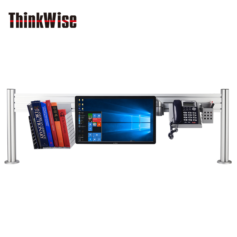 ThinkWise 慧想 桌面单层屏风支架(1200~1600mm)G-穿孔/C-夹具 CPF-01