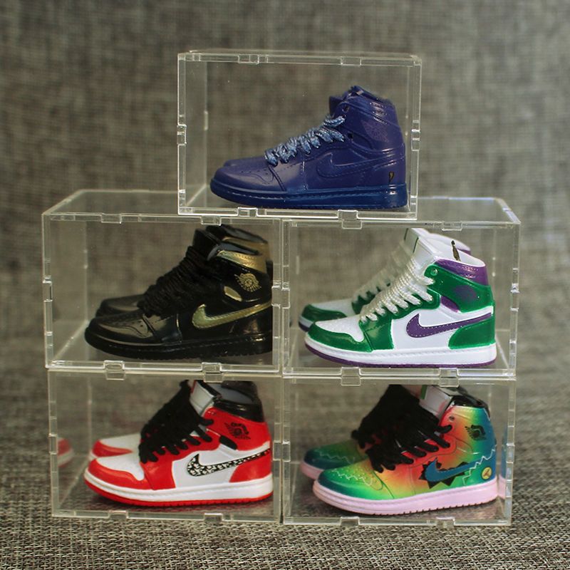 手工迷你小aj模型鞋墙全套生日礼物手办钥匙挂件汽车载蛋糕摆件黑白