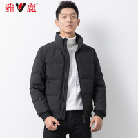 yaloo/雅鹿羽绒服男 短款2018新冬装立领休闲时尚保暖外套男士