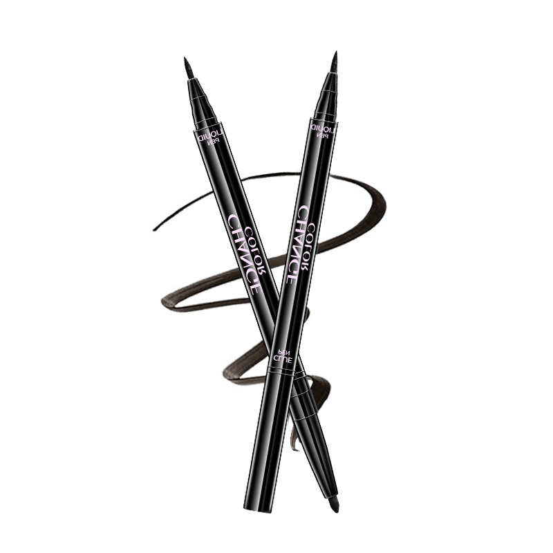 雅邦alobon睛彩百变双头眼线笔眼线液笔12ml眼胶笔05g防水防晕染持久