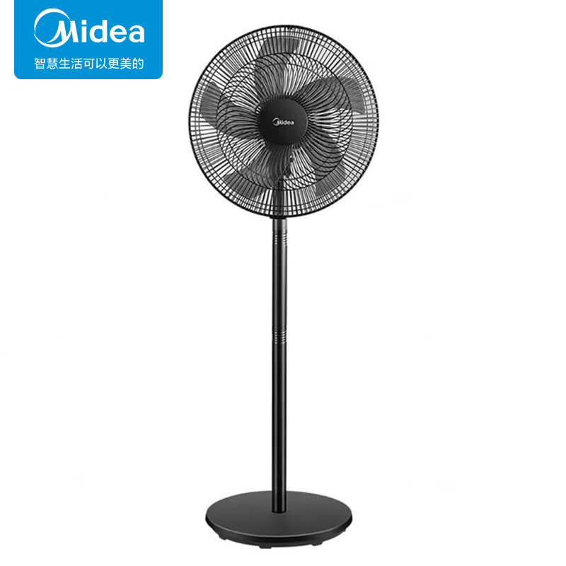 美的(Midea)落地电风扇机械台立两用5叶强风轻音3档可调400mm多用低噪 FSA40UE