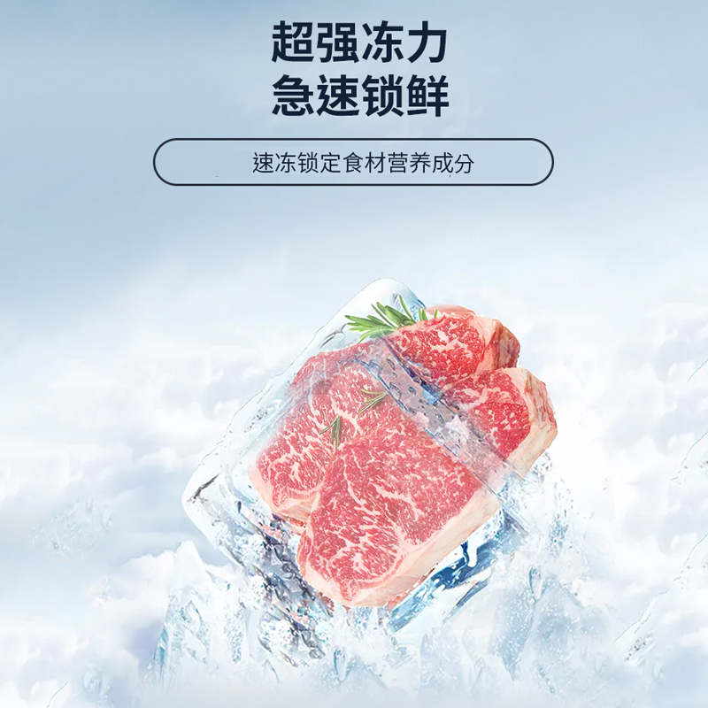 海尔haier小冰柜家用冷柜小型商用大容量保鲜冷冻两用减霜箱囤货BC/BD-519HEM
