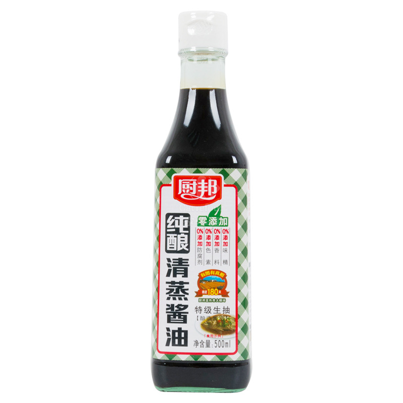 厨邦纯酿清蒸酱油500ML