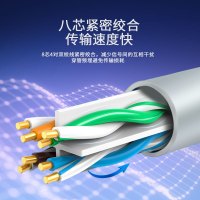 华脉(HUAMAI)超六类非屏蔽网线[商用版]CAT6A类工程家装万兆 纯铜导体灰色305米 HMT161010004