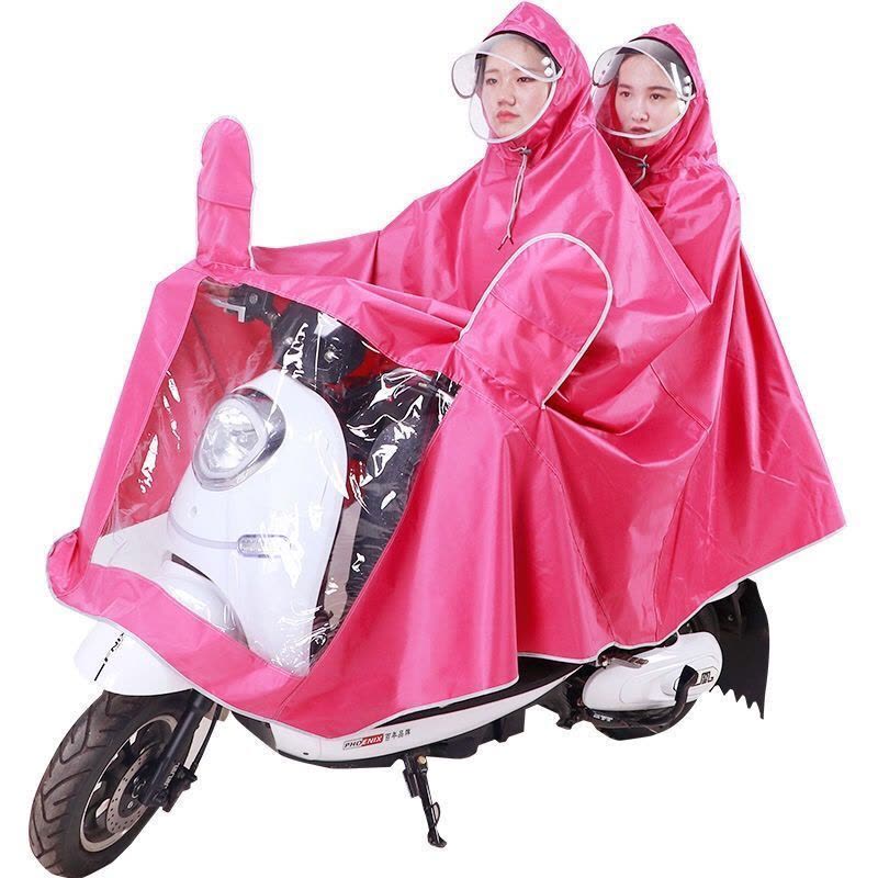 雨衣新款电动车摩托车电瓶车成人加大加厚雨披遮脚单人双人男女士图片