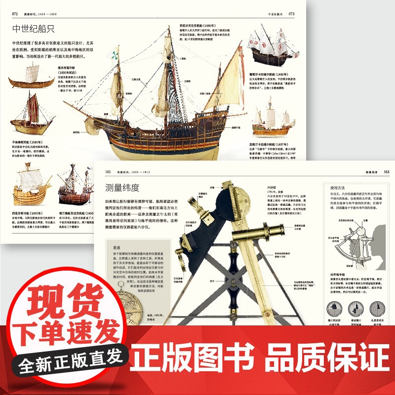 大历史+DK医学史+DK航海史+DK铁路史(套装4册) 布赖恩莱弗里等著 中信出版社图书 正版高清大图