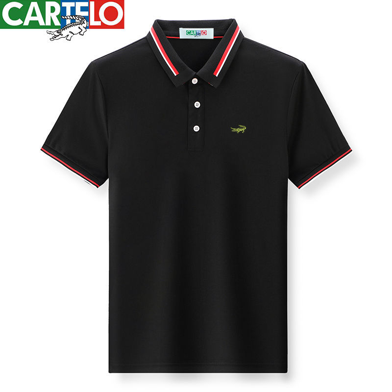 卡帝乐鳄鱼男士短袖t恤2021年新款polo衫翻领夏天衣服男装休闲上衣