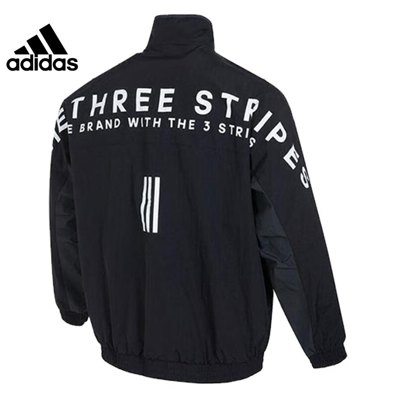 阿迪达斯 (adidas)男女外套 2023春夏新款运动服宽松卫衣时尚舒适弹力透气开衫夹克 IA9425/立领高清大图