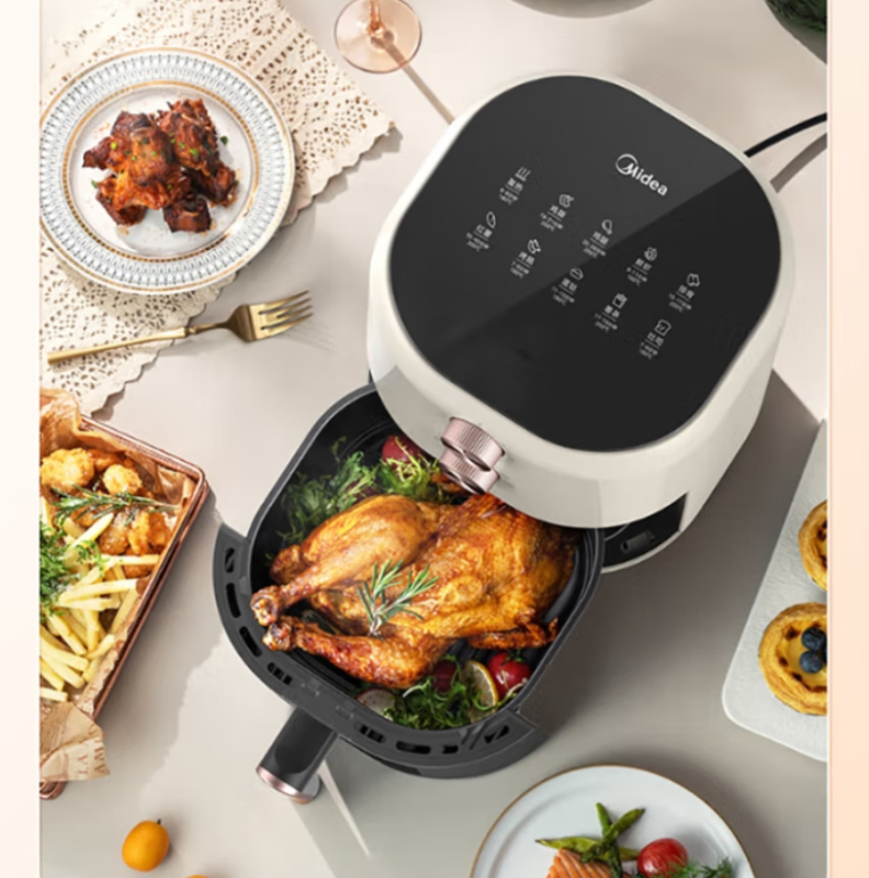 美的(Midea)空气炸锅KZE459X9BD 家用4.5L大容量高清大图