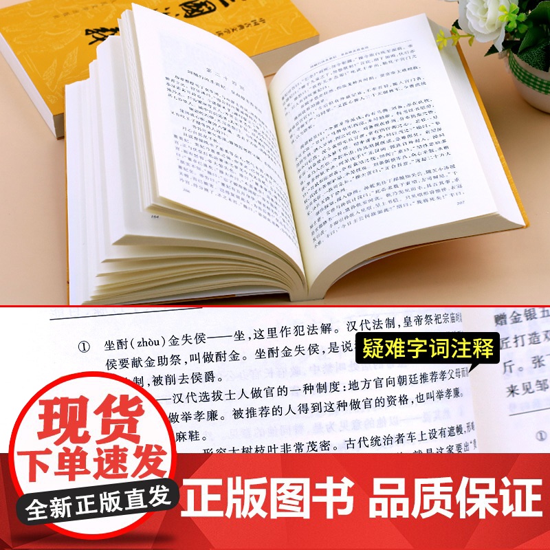 三国演义原著正版 人民文学出版社 完整版小学生版五六年级白话文全本 无障碍阅读版罗贯中著无删减 青少年版初中生版部编版高清大图