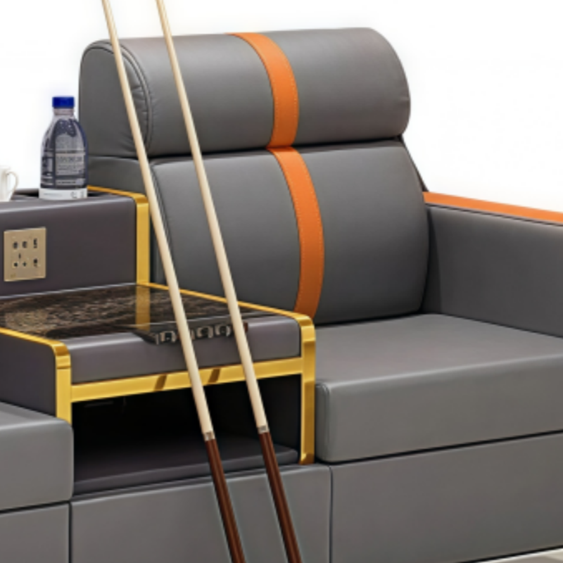 豫龙都台球沙发双人位张高清大图