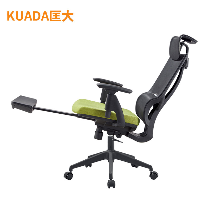 匡大网布办公椅可升降旋转椅子老板椅电脑椅 带脚踏 KDT417
