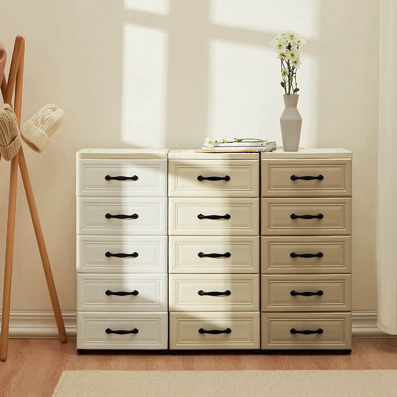 加厚特大号塑料收纳箱盒抽屉式儿童衣服整理箱多层储物箱收纳柜子简约