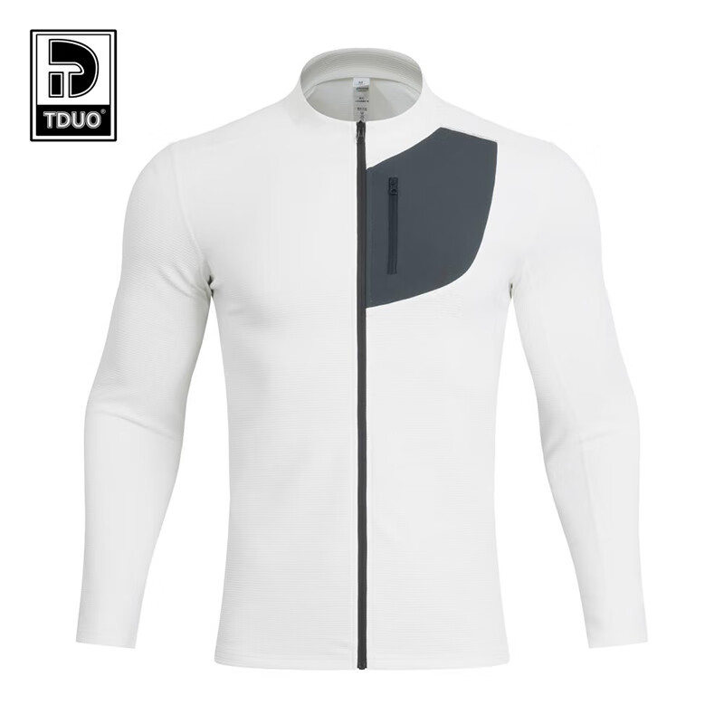 Tduo立领针织外套U05 件 3XL(欧码 纯净白