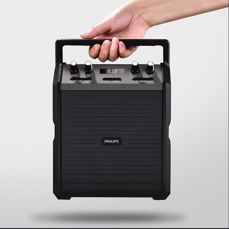 飞利浦(PHILIPS) 户外广场舞便携式手提小型音响重低音炮超大声音蓝牙音箱扩音器教室户外 标准版