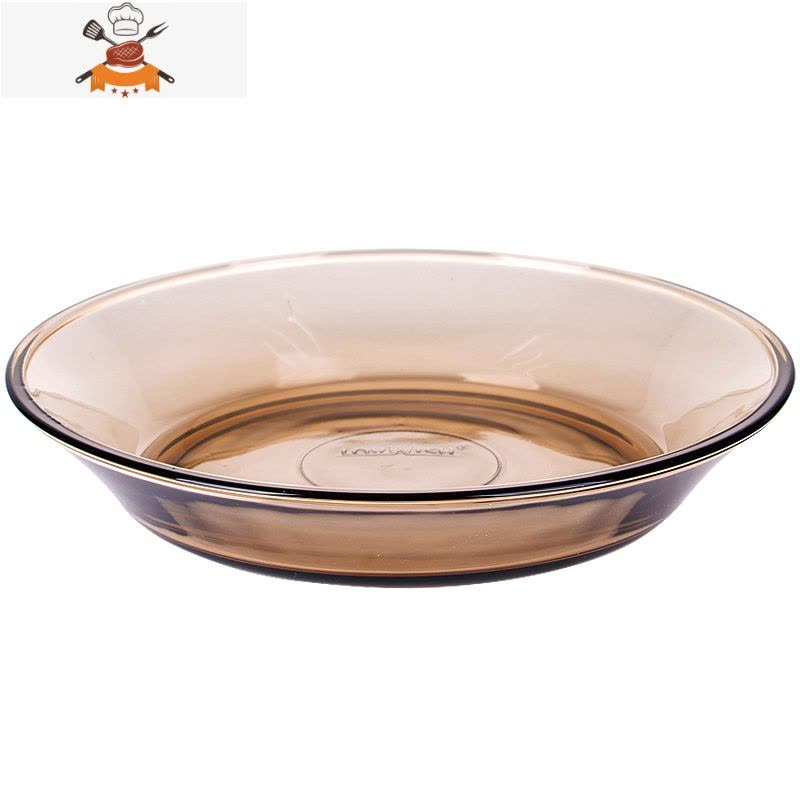 敬平玻璃平盘家用耐热菜盘ins风碟子茶色网红高级感水果盘子2021新款图片