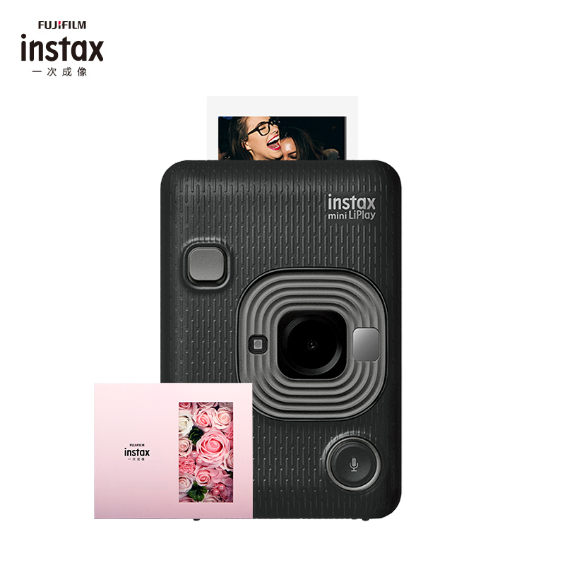 [数模来袭]富士(FUJIFILM)instax mini LiPlay深空灰 立拍立得胶片相机 套餐六(含数模礼盒)