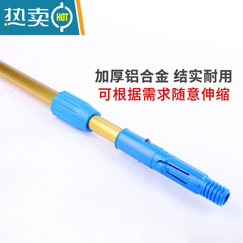 敬平玻璃刮水器家用擦窗器玻璃刮刀瓷砖门窗清洁工具不锈钢玻璃清洁器 2.4M钛金杆+万向刮+涂水器+铲刀擦玻璃器高清大图