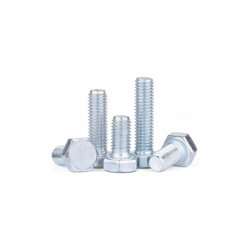 JIBIN/继彬 GB30 外六角螺栓 碳钢Q235 4.8级 镀白锌 全牙 M20×75 个高清大图