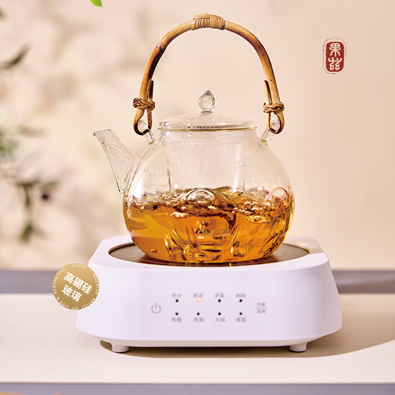 果兹(GUOZI)兰亭壶煮茶套装GZ-S76高清大图