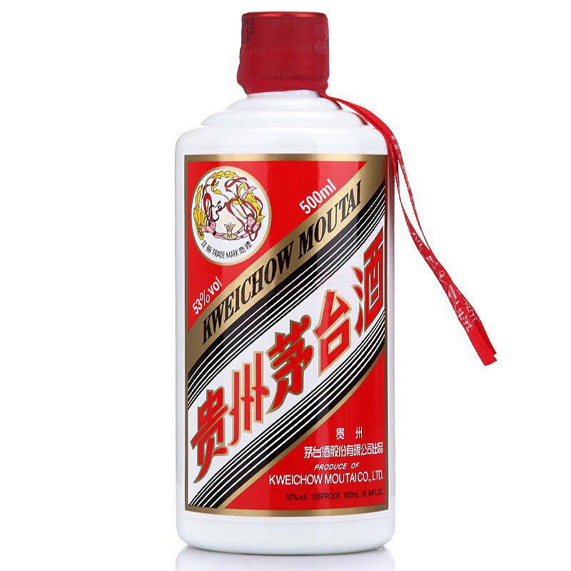 贵州茅台酒 500ml 53% 贵州茅台酒飞天茅台酒53度500ml 出口版飞天出口装单瓶【价格图片品牌