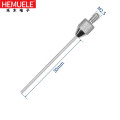 HEMUELE百分表测头 千分表测针 百分表头千分表头表针尖测头平测头 平测头φ1.0*30长