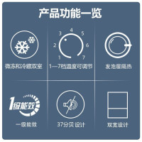 统帅(leader)海尔出品冰箱家用小型迷你93L/升带微冷冻室宿舍出租房单门冰箱一级节能小巧不占地BC-93LTMPA